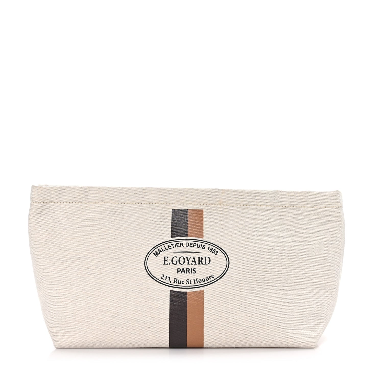 Canvas Necessaire Organizer Pouch Off White