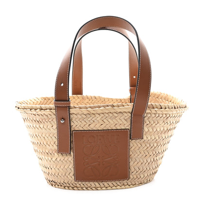 Loewe Raffia Small Basket Tote Bag Natural Tan 1 of 10
