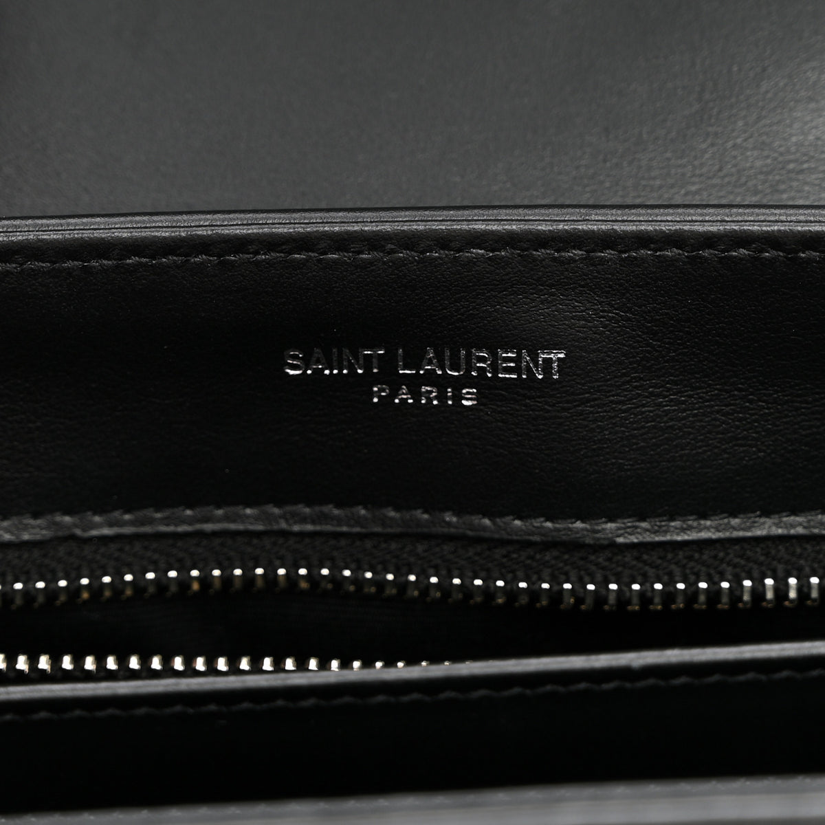 Saint Laurent Calfskin Y Quilted Monogram Toy Loulou Crossbody Bag Black 6 of 10
