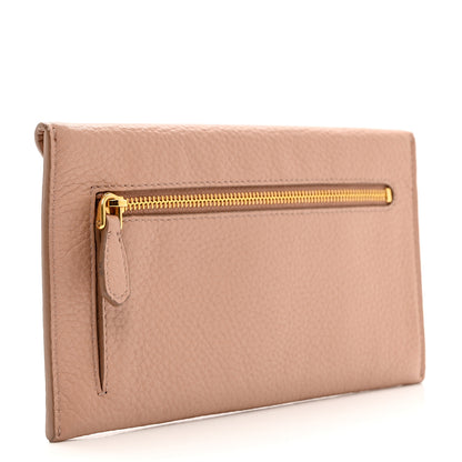 Prada Vitello Daino Envelope Wallet Cammeo 3 of 6