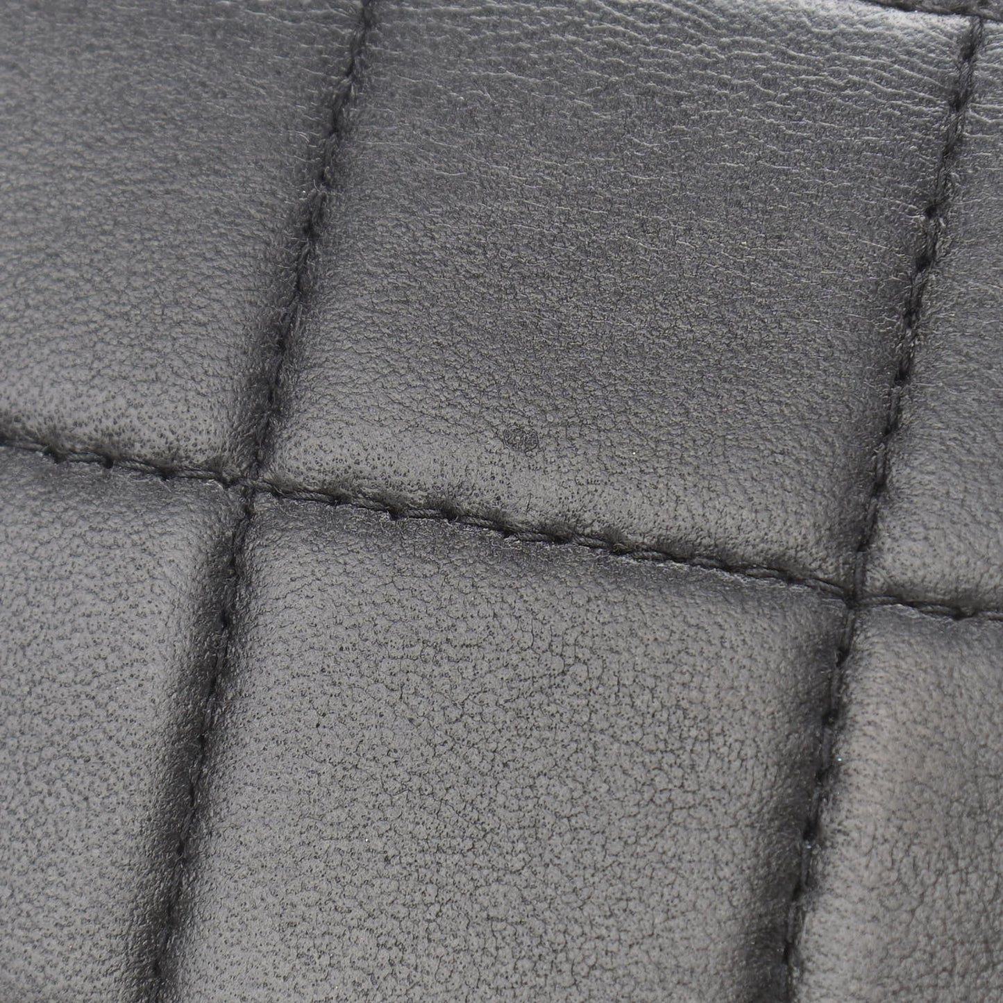 Lambskin East West Chocolate Bar Flap Black