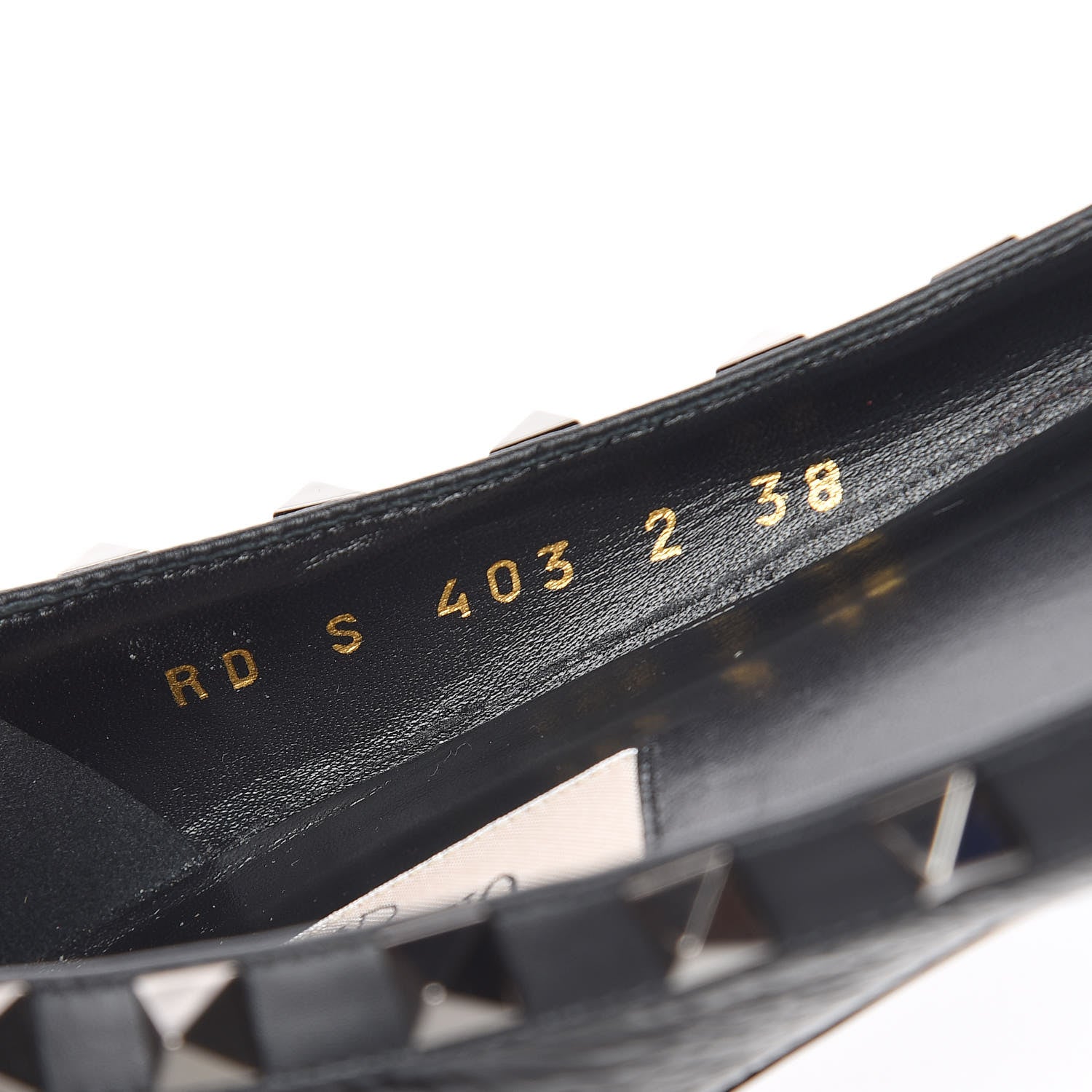 Valentino Garavani Patent Rockstud Ballerina Flats 38 Black 10 of 11