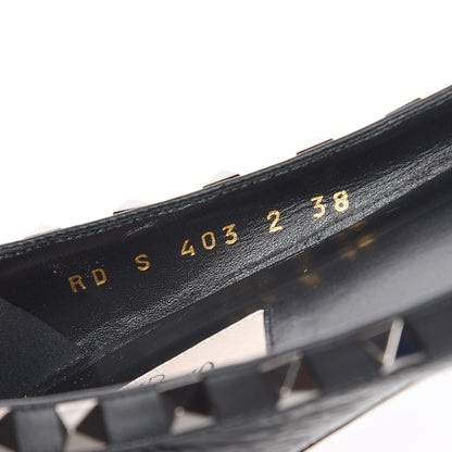 Valentino Garavani Patent Rockstud Ballerina Flats 38 Black 10 of 11