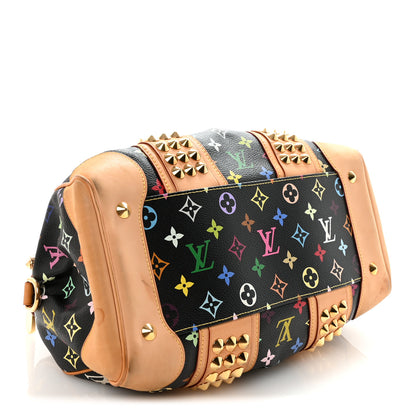 Louis Vuitton Monogram Multicolor Courtney MM Black 4 of 9