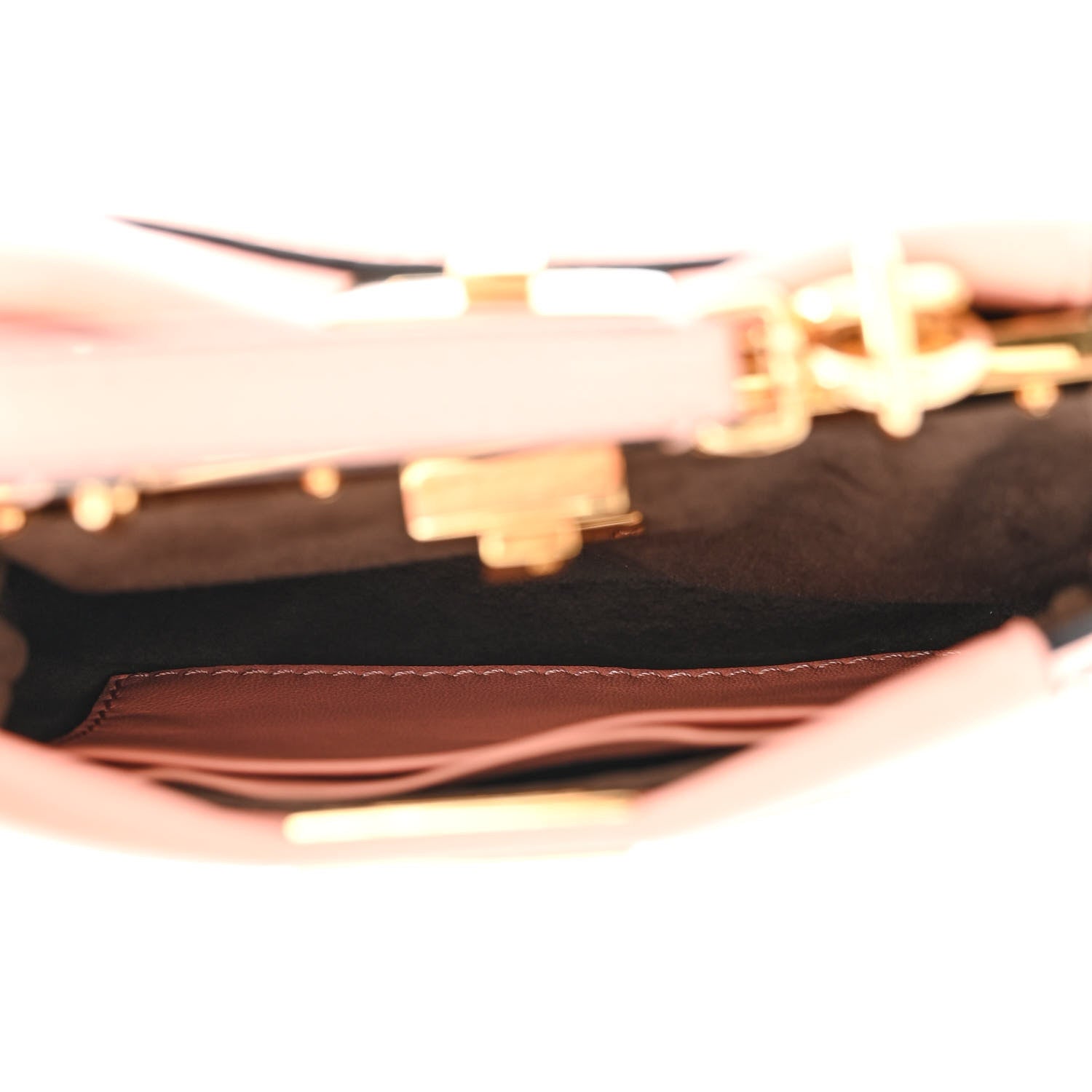 Fendi Shiny Nappa Micro Peekaboo Iconic Satchel Pink 5 of 11