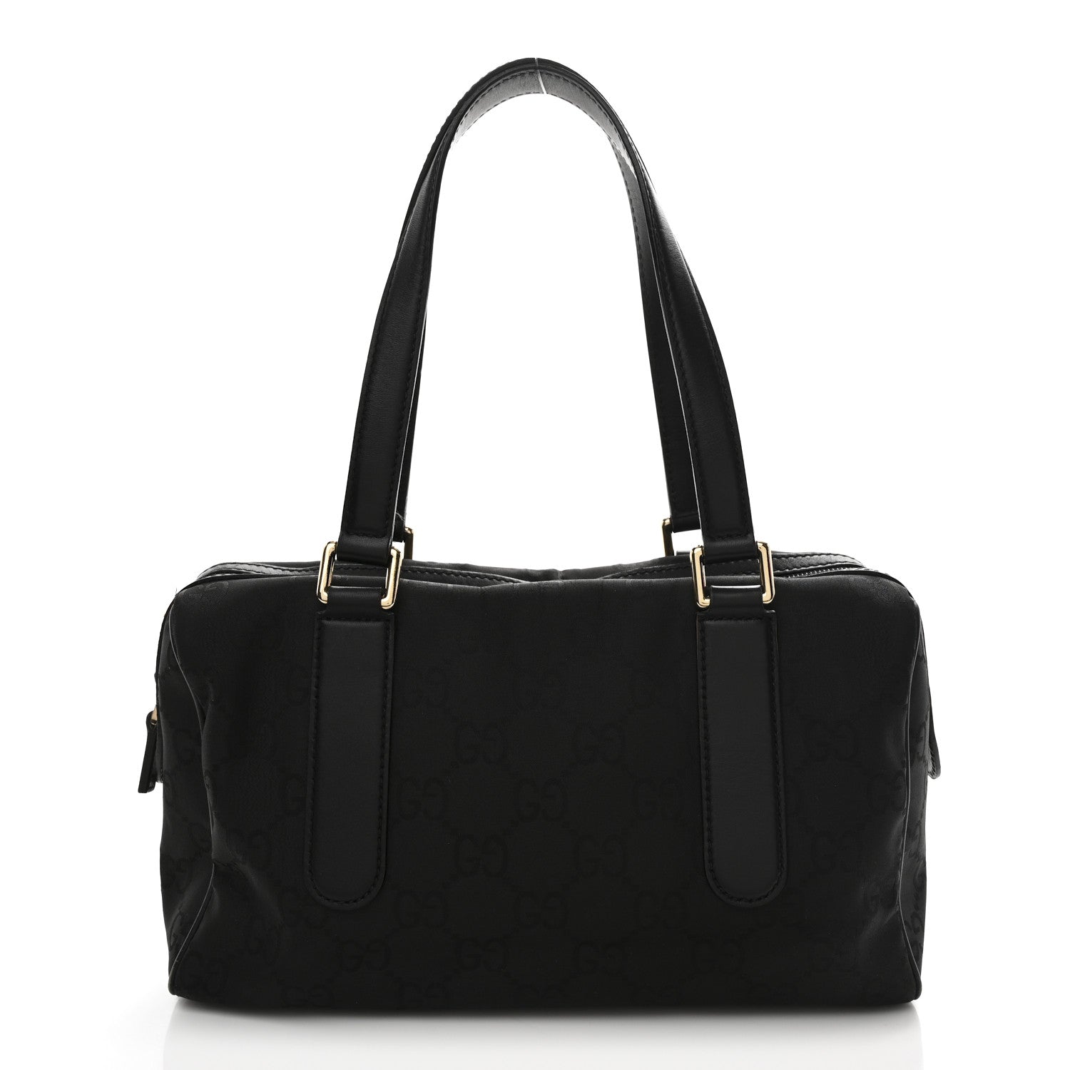 Gucci Nylon Monogram Small Boston Black 1 of 12