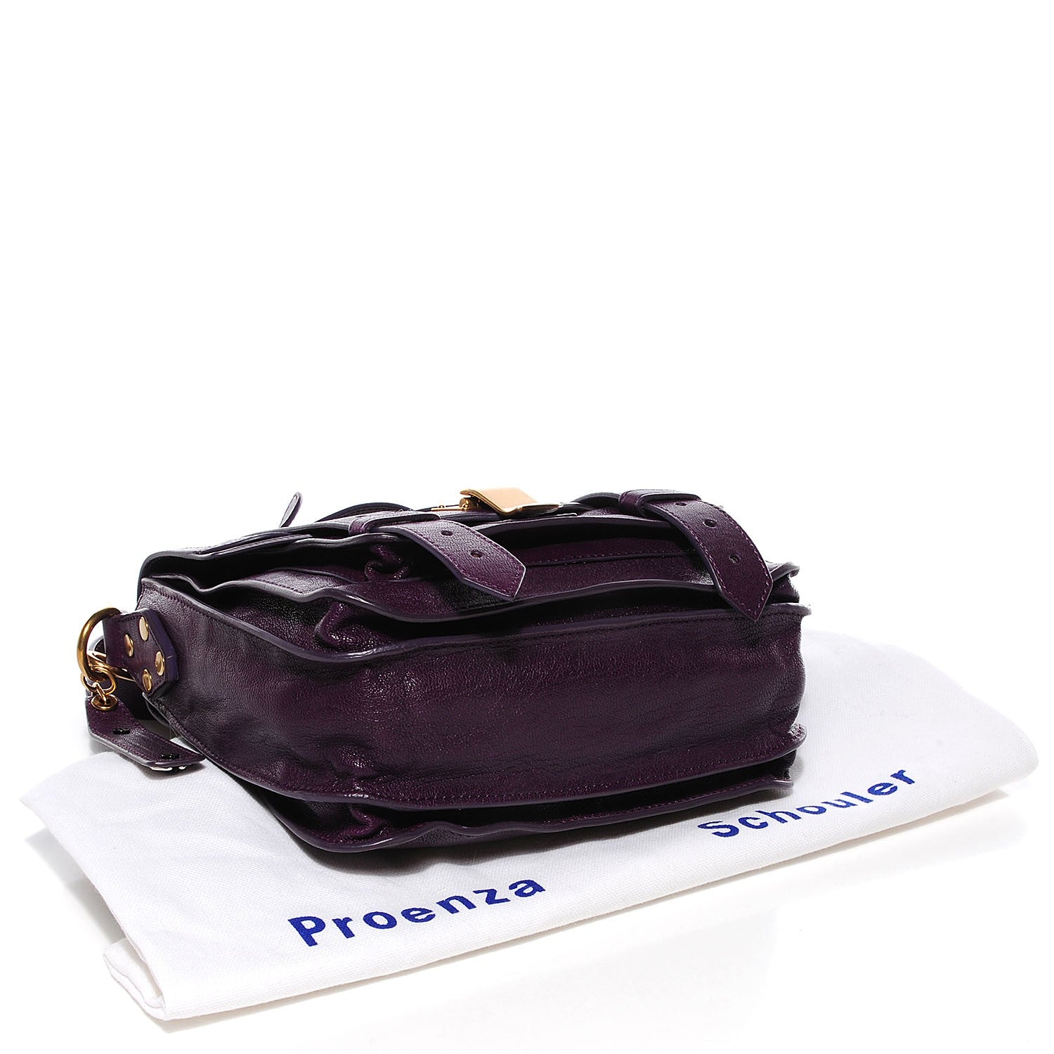 Proenza Schouler Lambskin PS1 Mini Pouch Messenger Bag Grape Jam 4 of 11