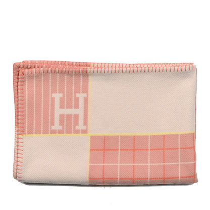Hermes Wool Cashmere Avalon Cabriole Blanket Melon 1 of 3