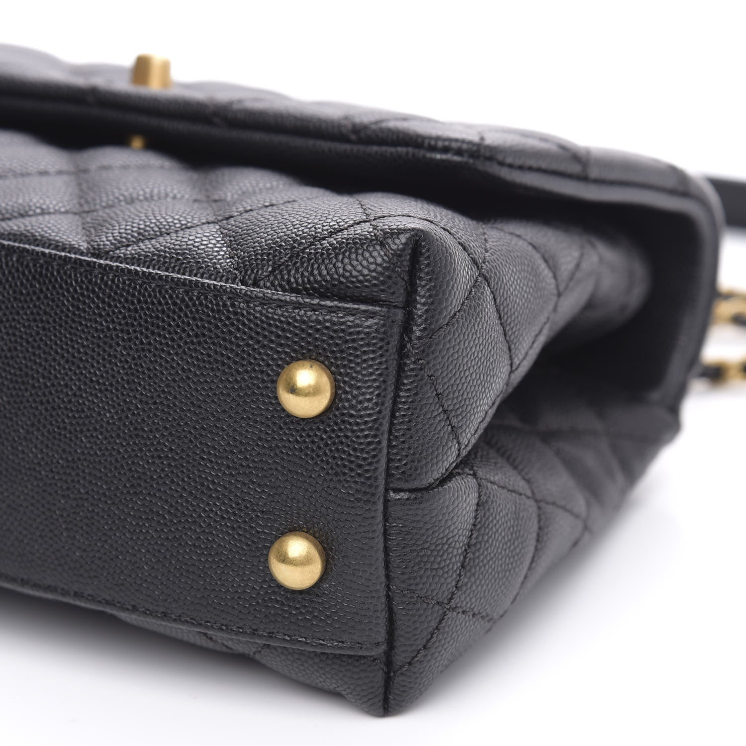 Chanel Caviar Quilted Mini Coco Handle Flap Black 10 of 11