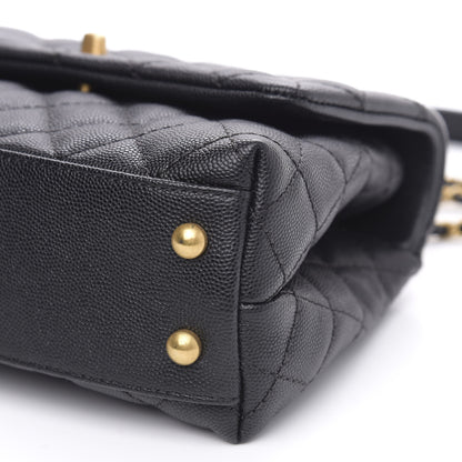 Chanel Caviar Quilted Mini Coco Handle Flap Black 10 of 11