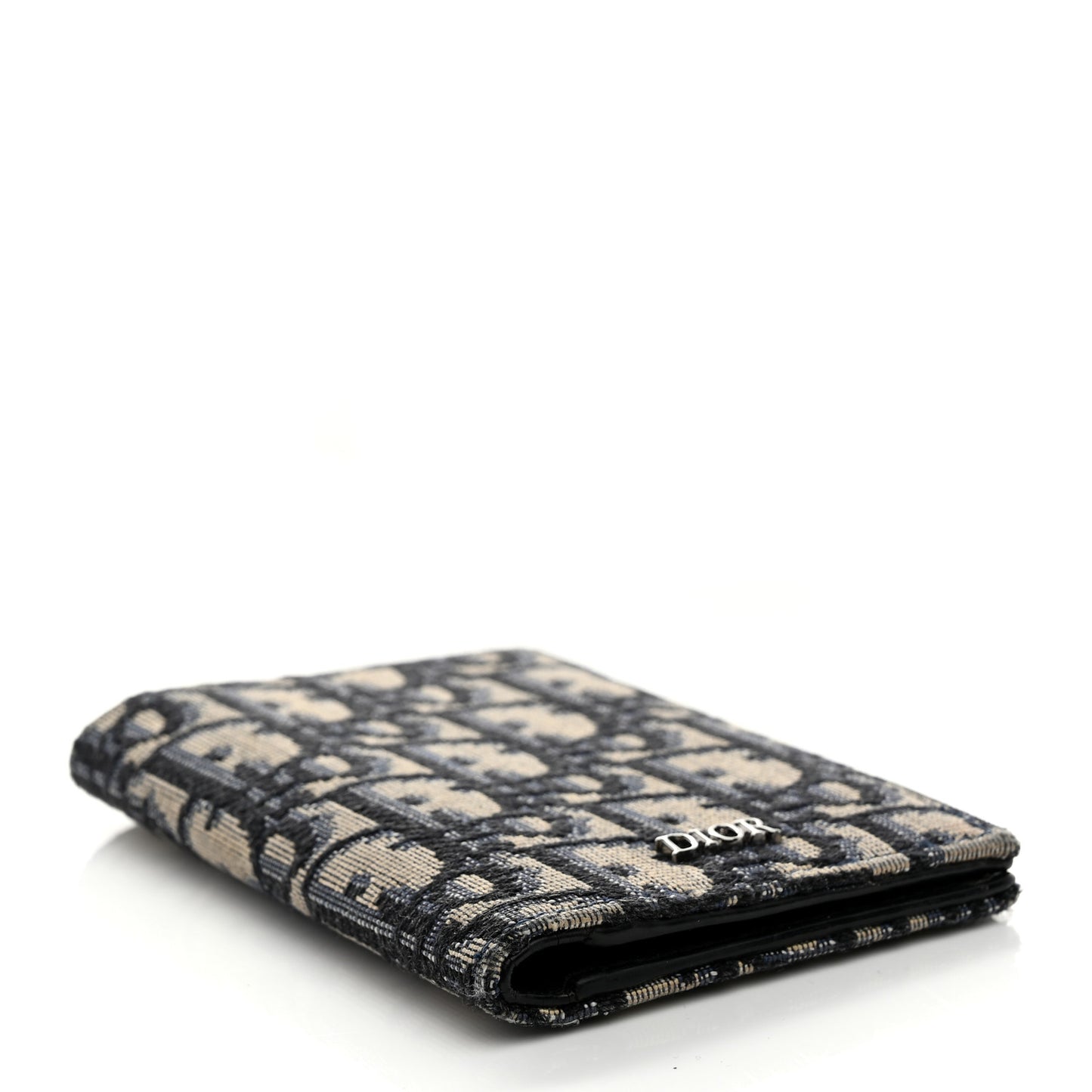 Oblique Bi-Fold Card Holder Blue