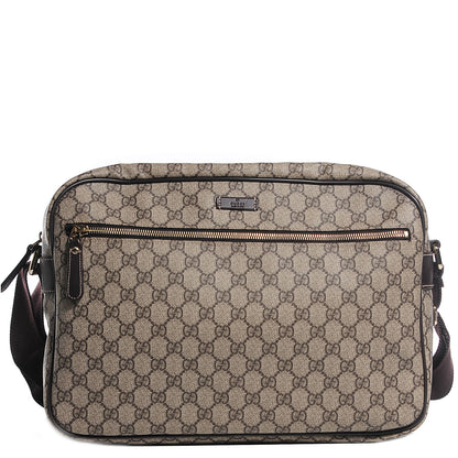 Gucci GG Plus Monogram Large Messenger Bag Dark Brown 1 of 7