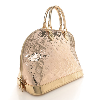 Louis Vuitton Monogram Miroir Alma MM Dore Gold 3 of 15