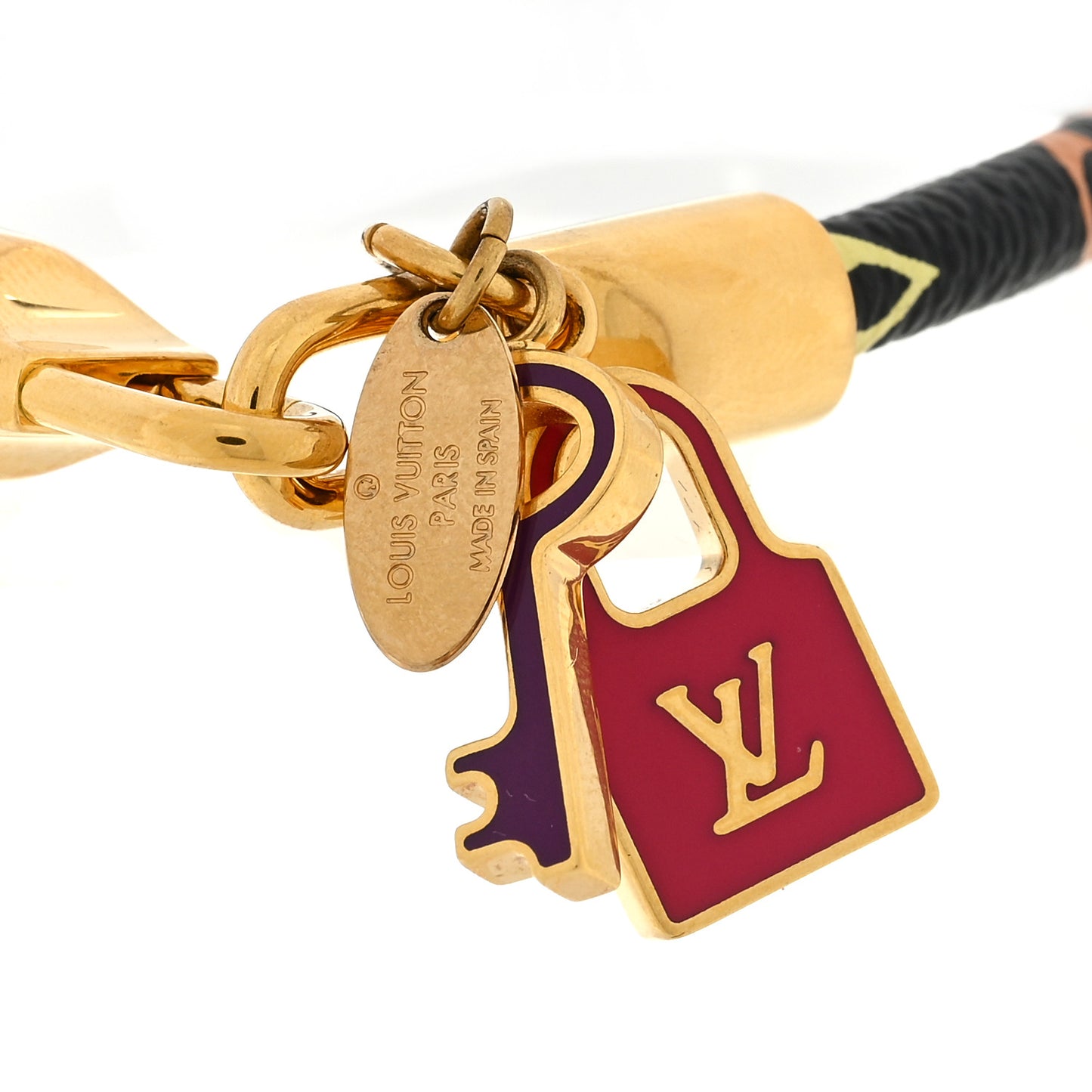 Monogram Multicolor Luck It Bracelet 17 Black