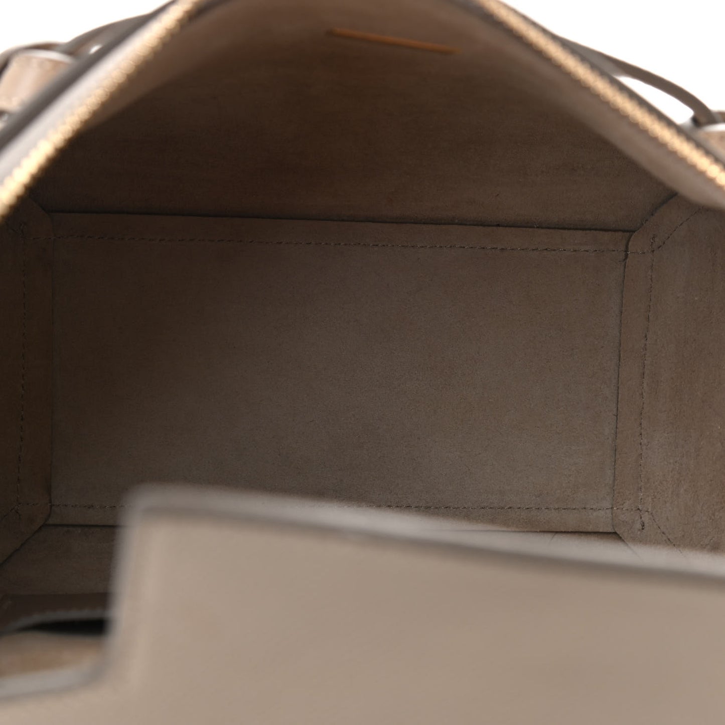Grained Calfskin Micro Belt Bag Light Taupe