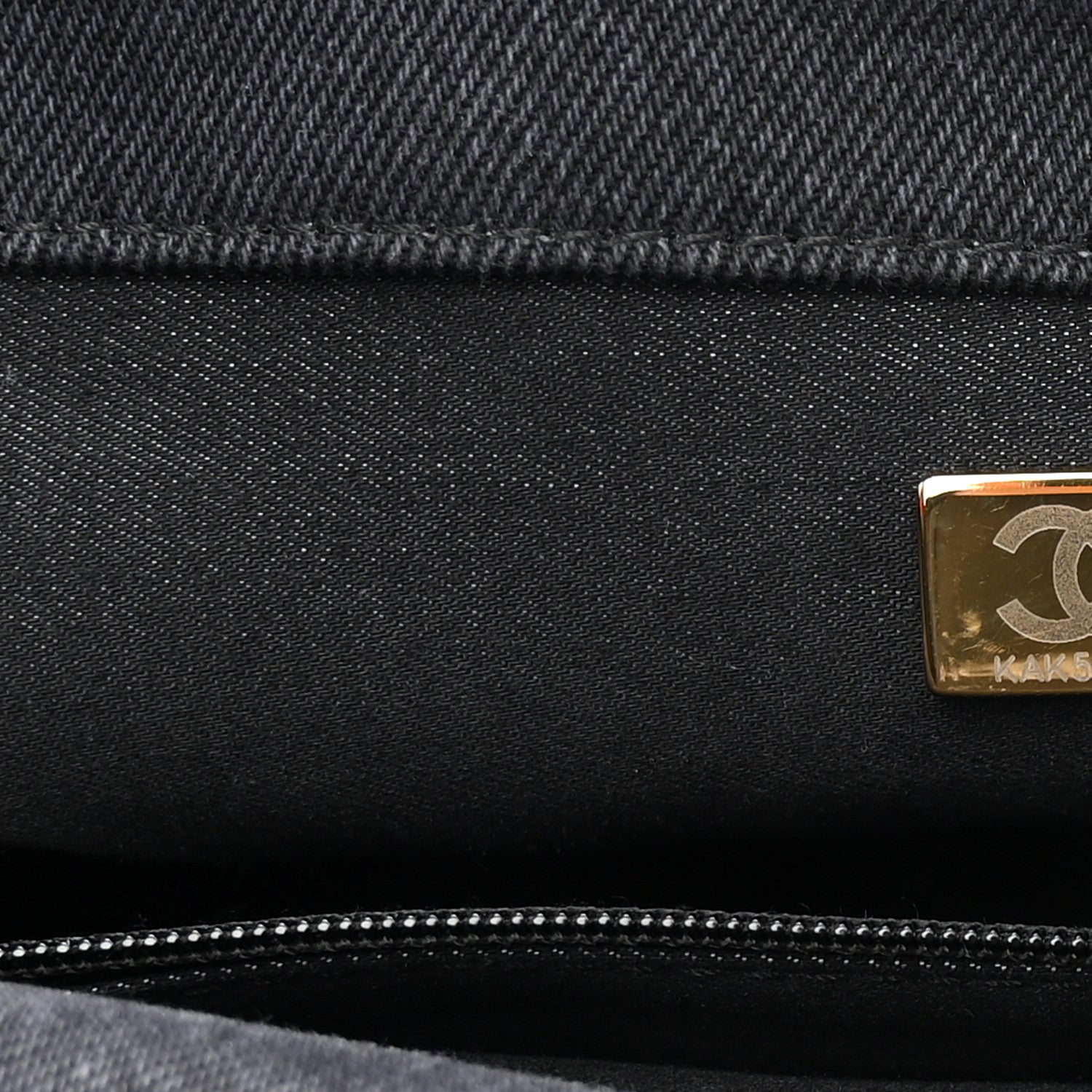 Chanel Denim Quilted Denim Mood Large Flap Black Multicolor 7 of 12