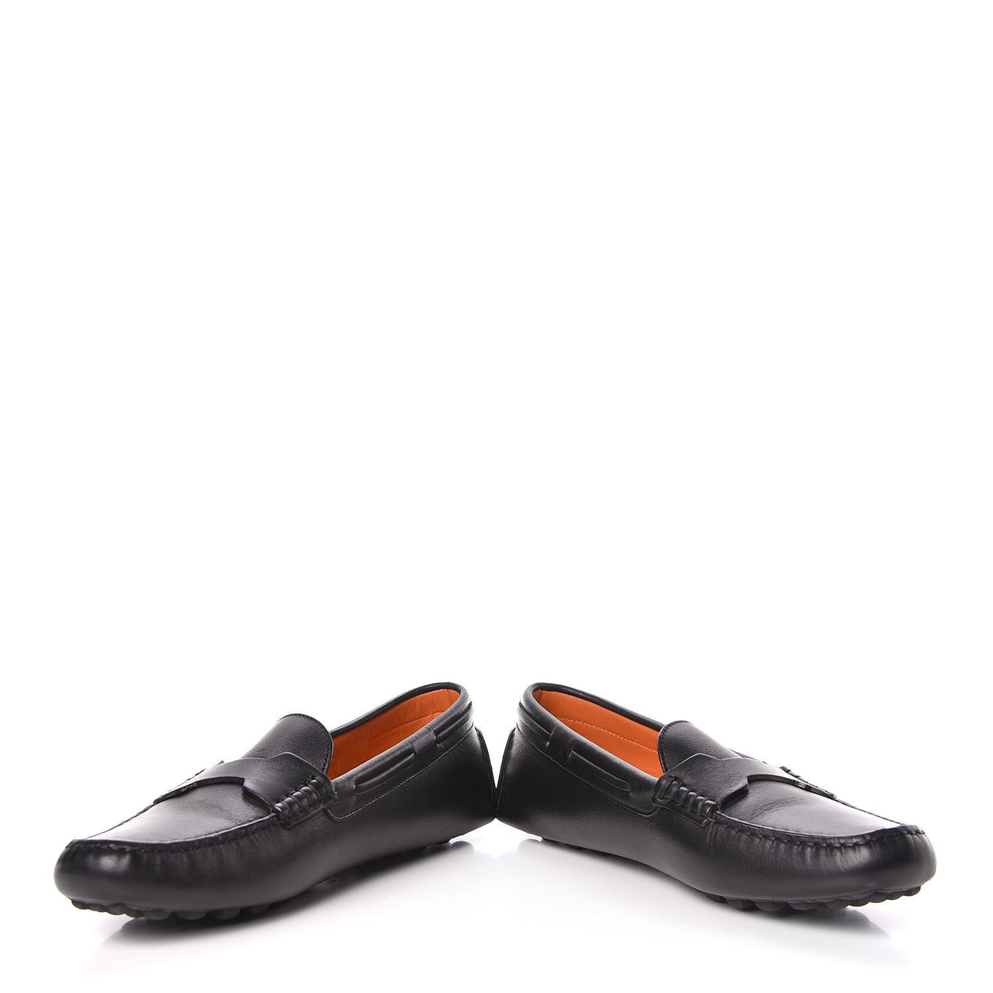 Calfskin Womens Oscar Loafers 38 Black