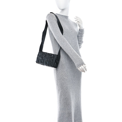 Bottega Veneta Paper Calfskin Intrecciato Stretch Cassette Black 2 of 11