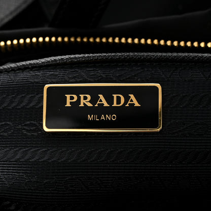 Prada Tessuto Nylon Saffiano Shopping Tote Black 6 of 9
