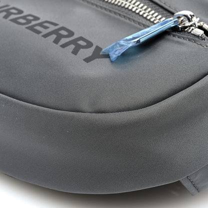 Burberry Econyl Logo Print Small Cannon Bum Bag Charcoal Grey 9 of 9