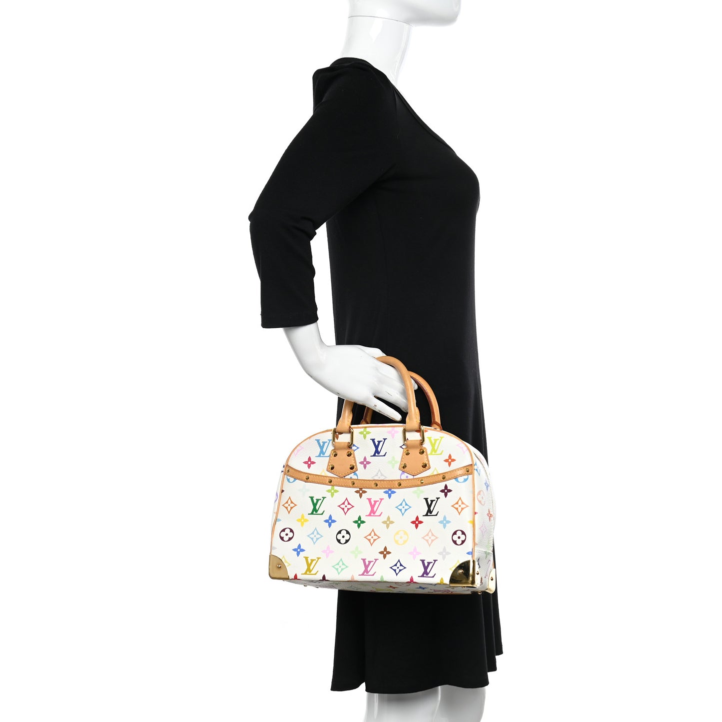 Monogram Multicolor Trouville White