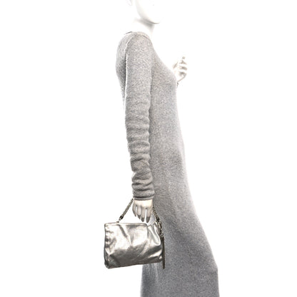 Jimmy Choo Metallic Goatskin Callie Mea Tassel Silver 2 of 10
