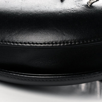 Chanel Lambskin Chain Fringe Round Clutch With Chain Black 10 of 15