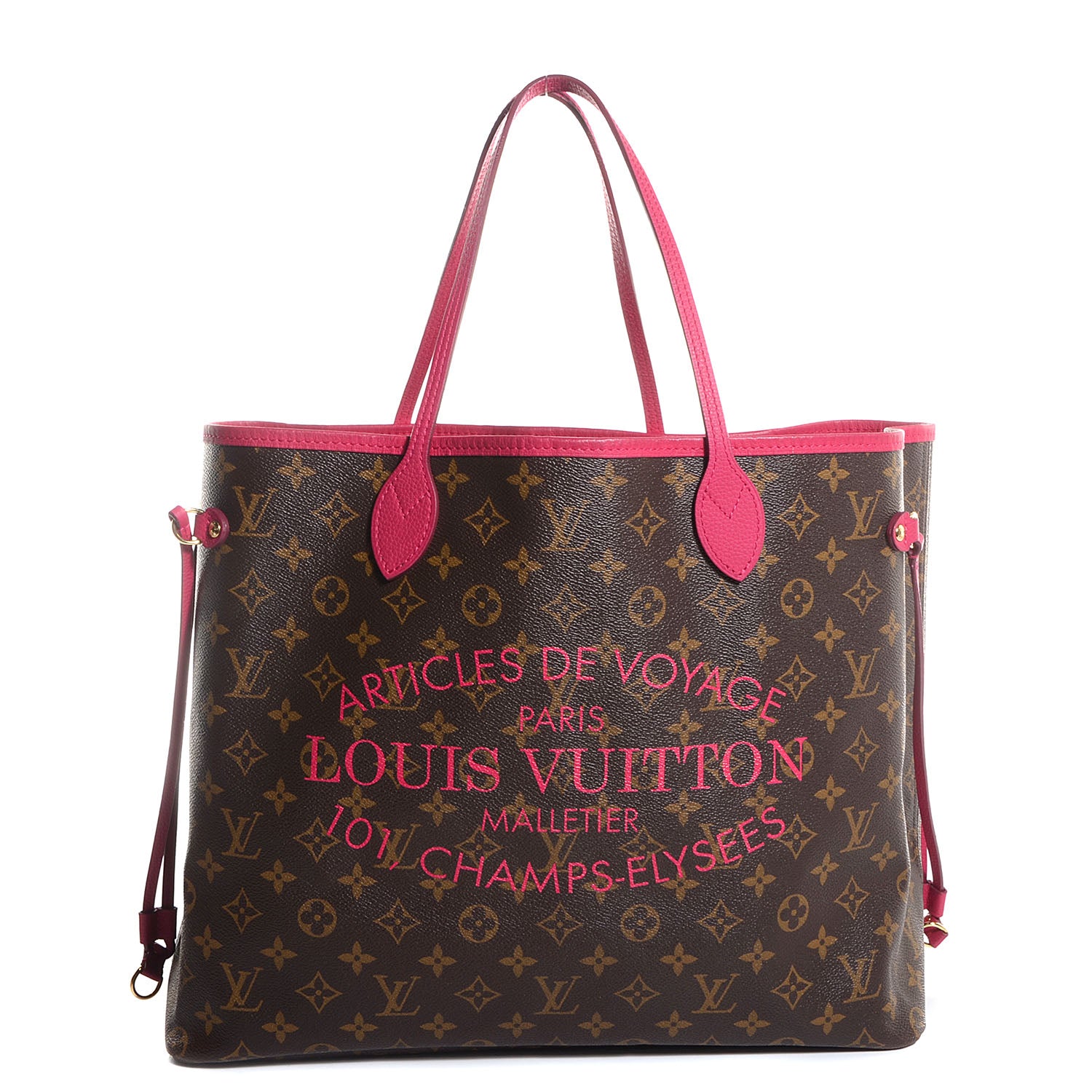 Louis Vuitton Monogram Articles de Voyage Ikat Neverfull GM Rose Indien 1 of 14