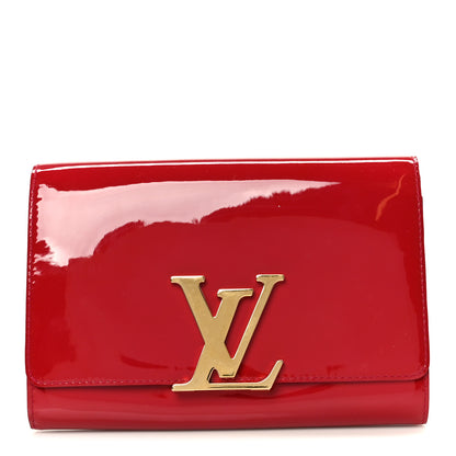 Louis Vuitton Patent Louise Clutch Rose Indien 1 of 8