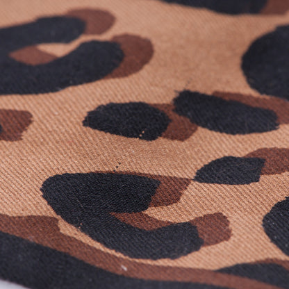 Louis Vuitton Silk Leopard Bandeau Scarf Marron 6 of 8