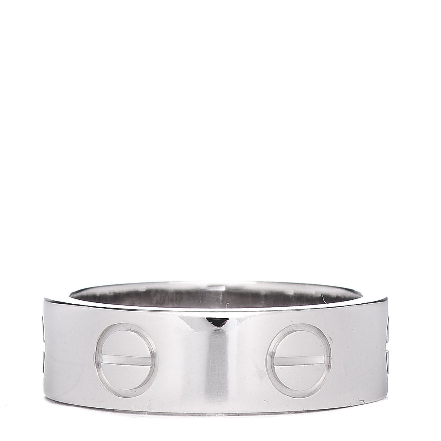 18K White Gold 5.5mm LOVE Ring 49 4.75