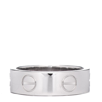 Cartier 18K White Gold 5.5mm LOVE Ring 49 4.75 3 of 5