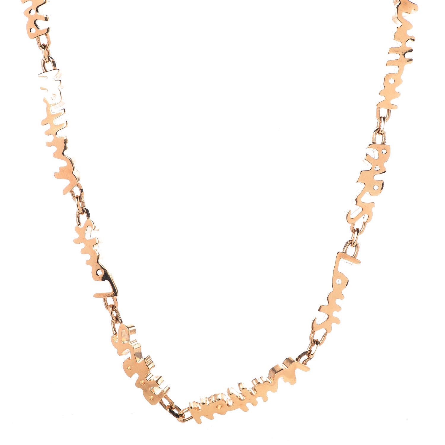 Louis Vuitton Graffiti PM Necklace Gold 1 of 6