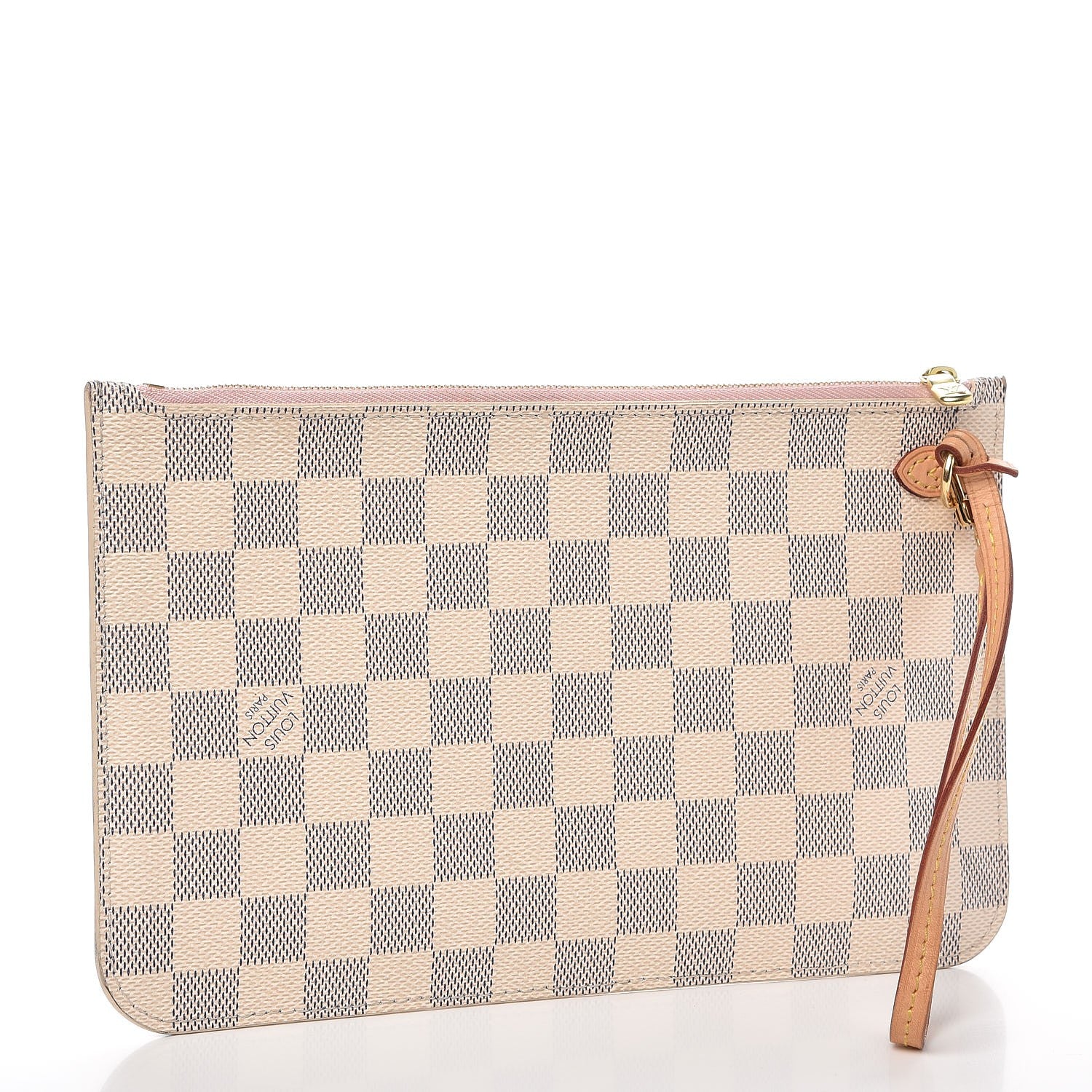 Louis Vuitton Damier Azur Neverfull MM GM Pochette Rose Ballerine 3 of 11