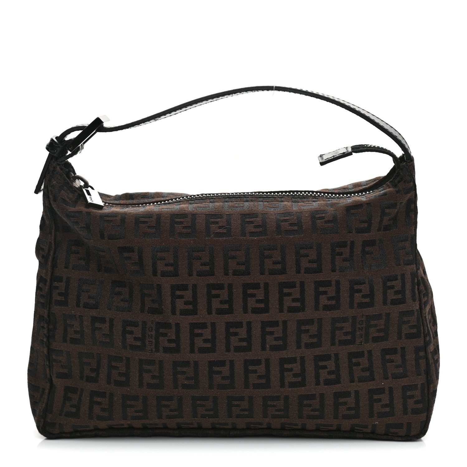 Fendi Zucchino Mini Pochette Tobacco Moro 1 of 10
