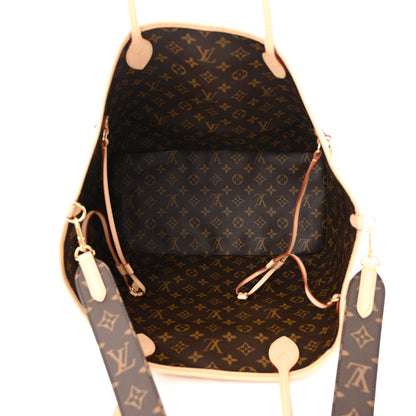 Louis Vuitton Monogram Stamped Inside Out Neverfull Bandouliere GM Beige 5 of 9