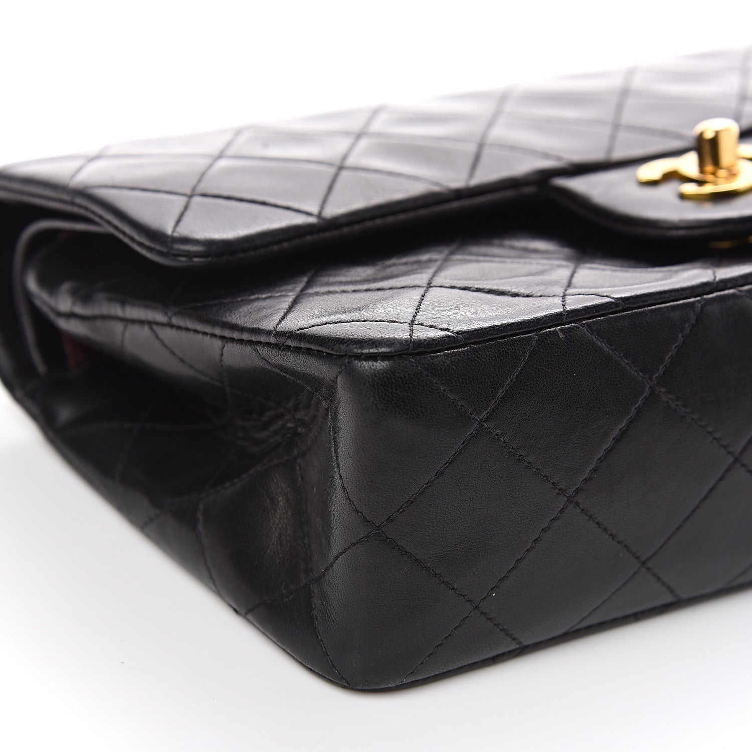 Chanel Lambskin Quilted Small Double Flap Black 8 of 16