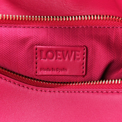 Loewe Satin Calfskin Monochrome Small Puzzle Edge Bag Ruby Red Glaze 6 of 11
