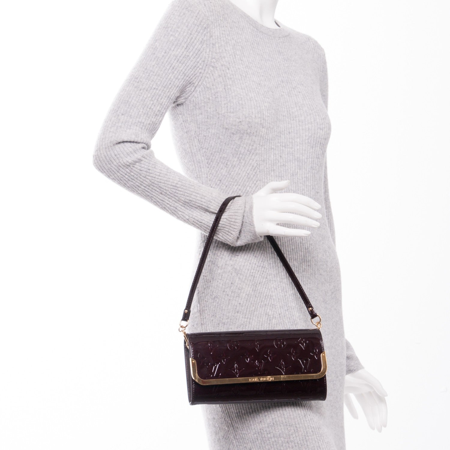 Louis Vuitton Vernis Rossmore MM Amarante 2 of 6