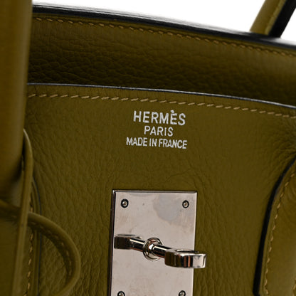 Hermes Togo Birkin 35 Chartreuse 6 of 12