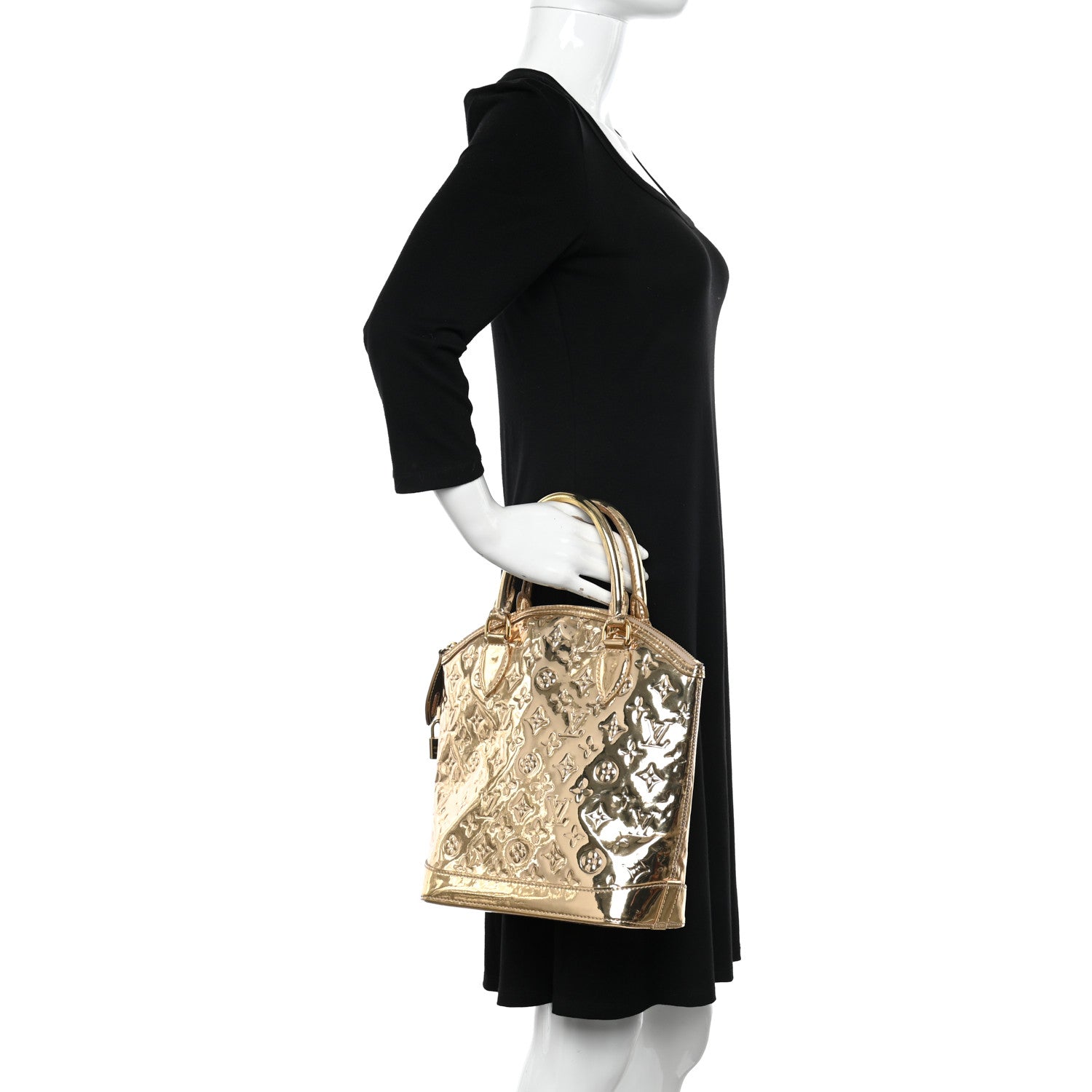 Louis Vuitton Monogram Miroir Lockit Gold 2 of 13