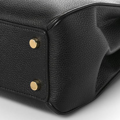 Celine Grained Calfskin Small 16 Top Handle Bag Black 8 of 8