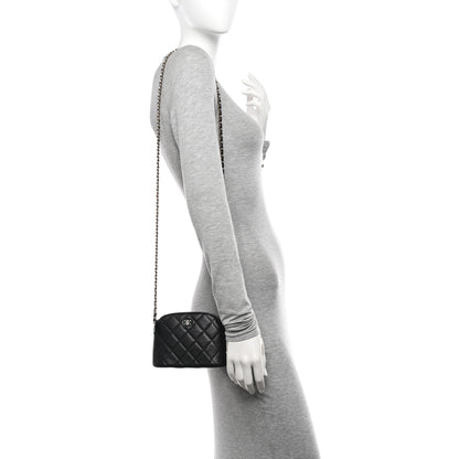 Chanel Caviar Quilted Classic Clutch With Chain Black 2 of 9