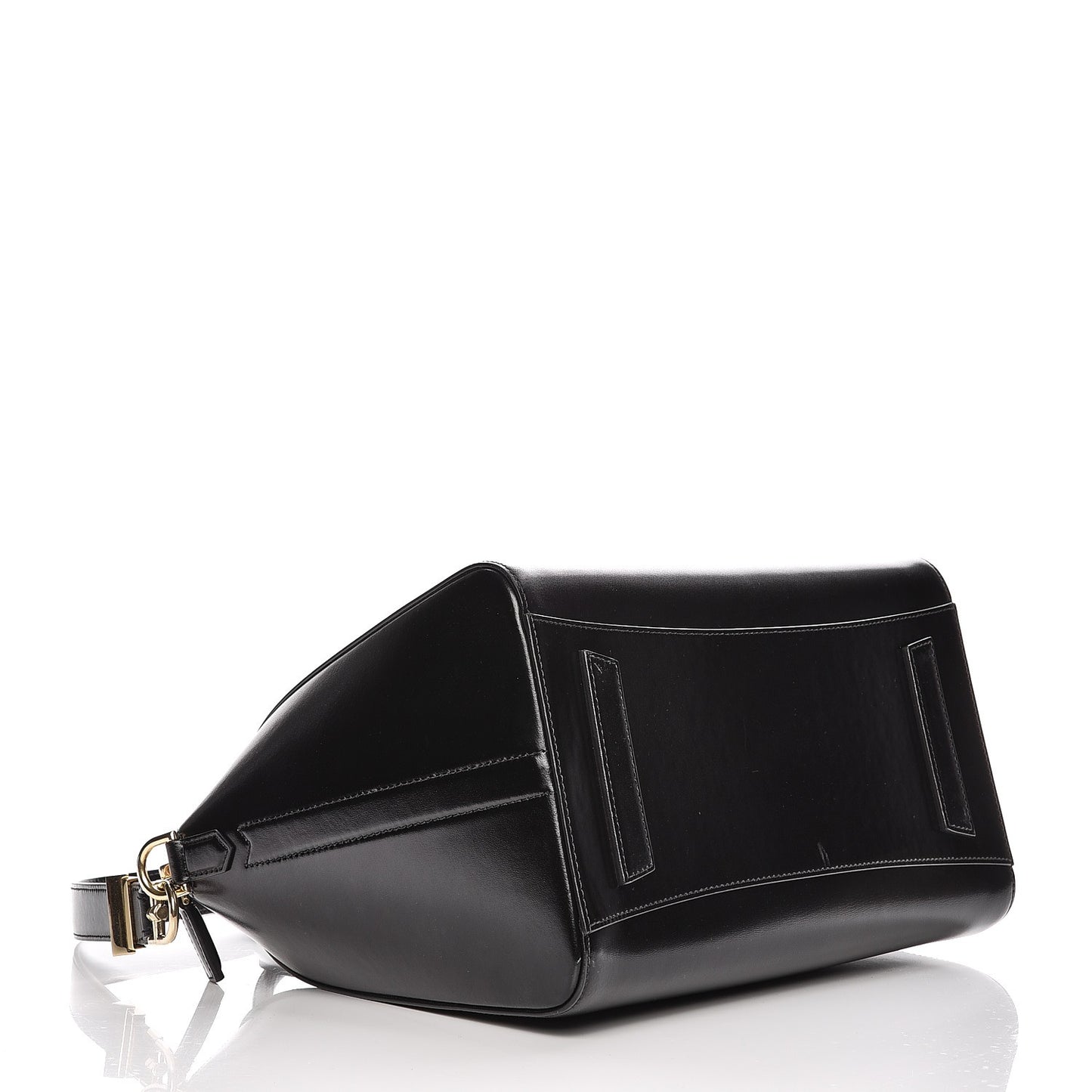 Shiny Lord Calfskin Medium Antigona Black