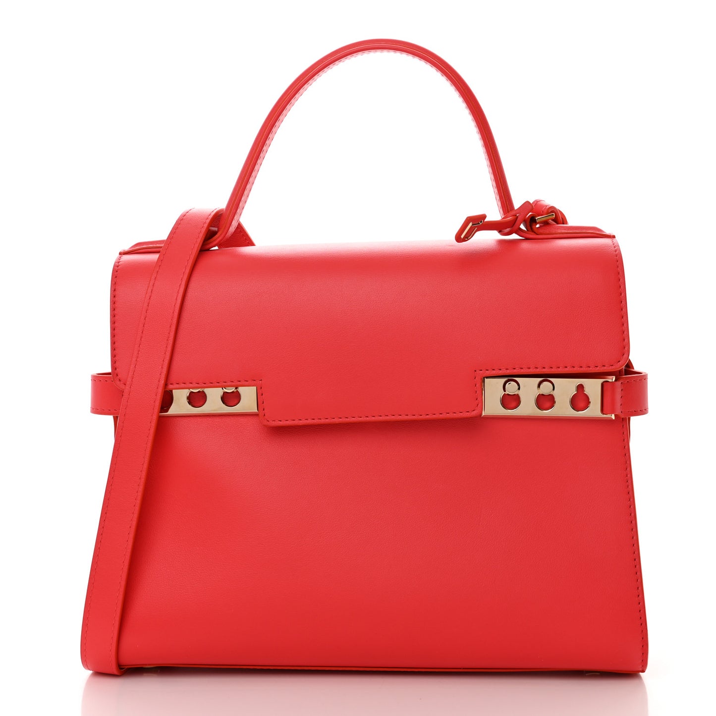 Calfskin MM Tempete Satchel Coral