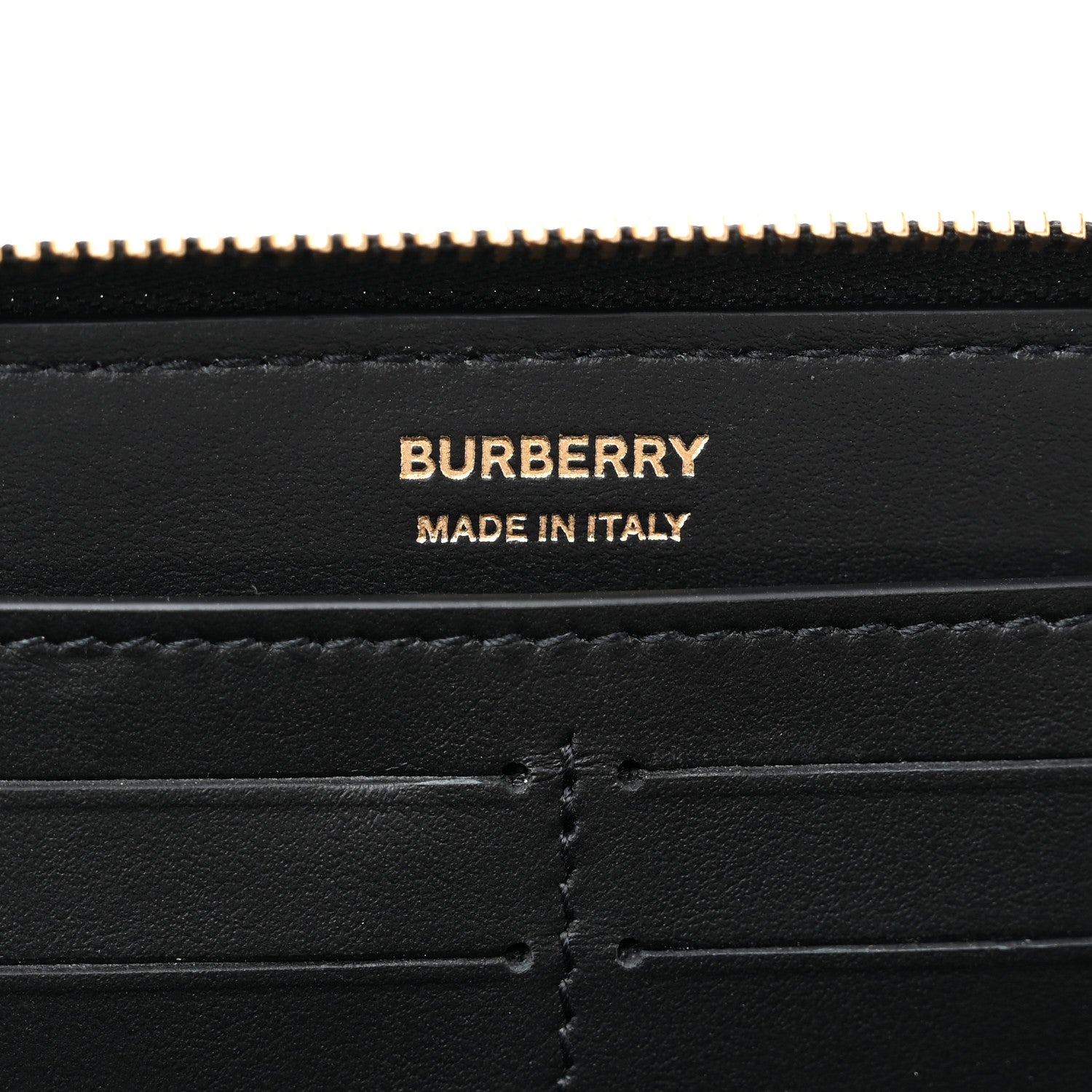 Burberry Lambskin Quilted Lola Zip Around Wallet Black 6 of 6