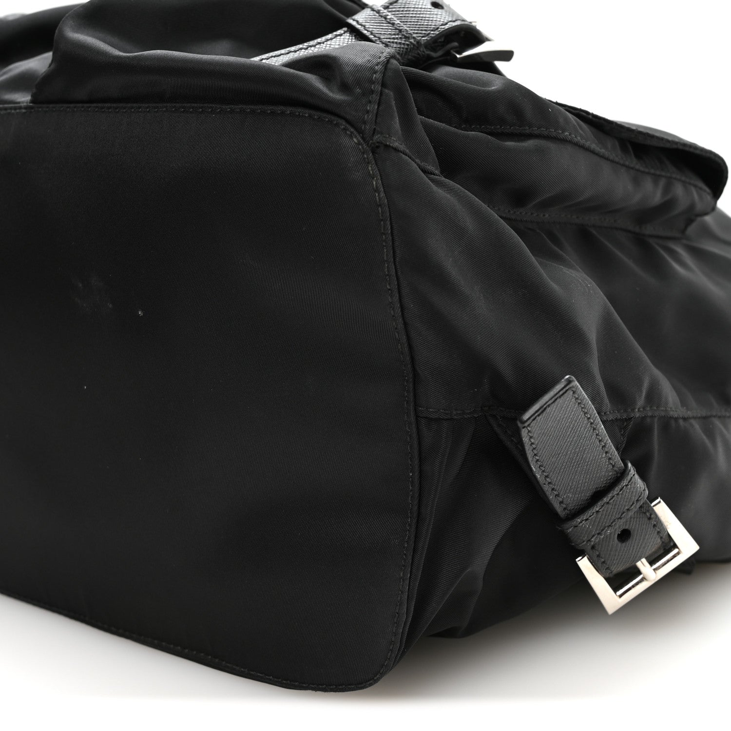 Prada Tessuto Nylon Saffiano Medium Backpack Black 10 of 11