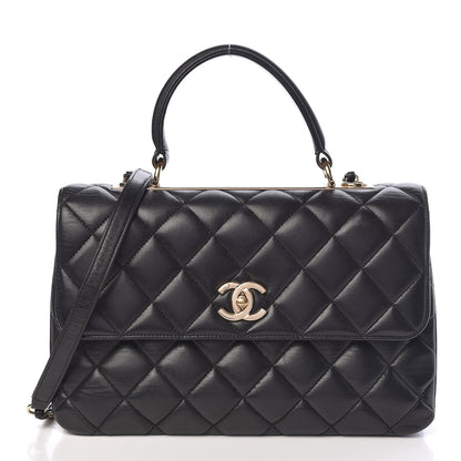 Chanel Lambskin Quilted Medium Trendy CC Flap Dual Handle Bag Black 1 of 10