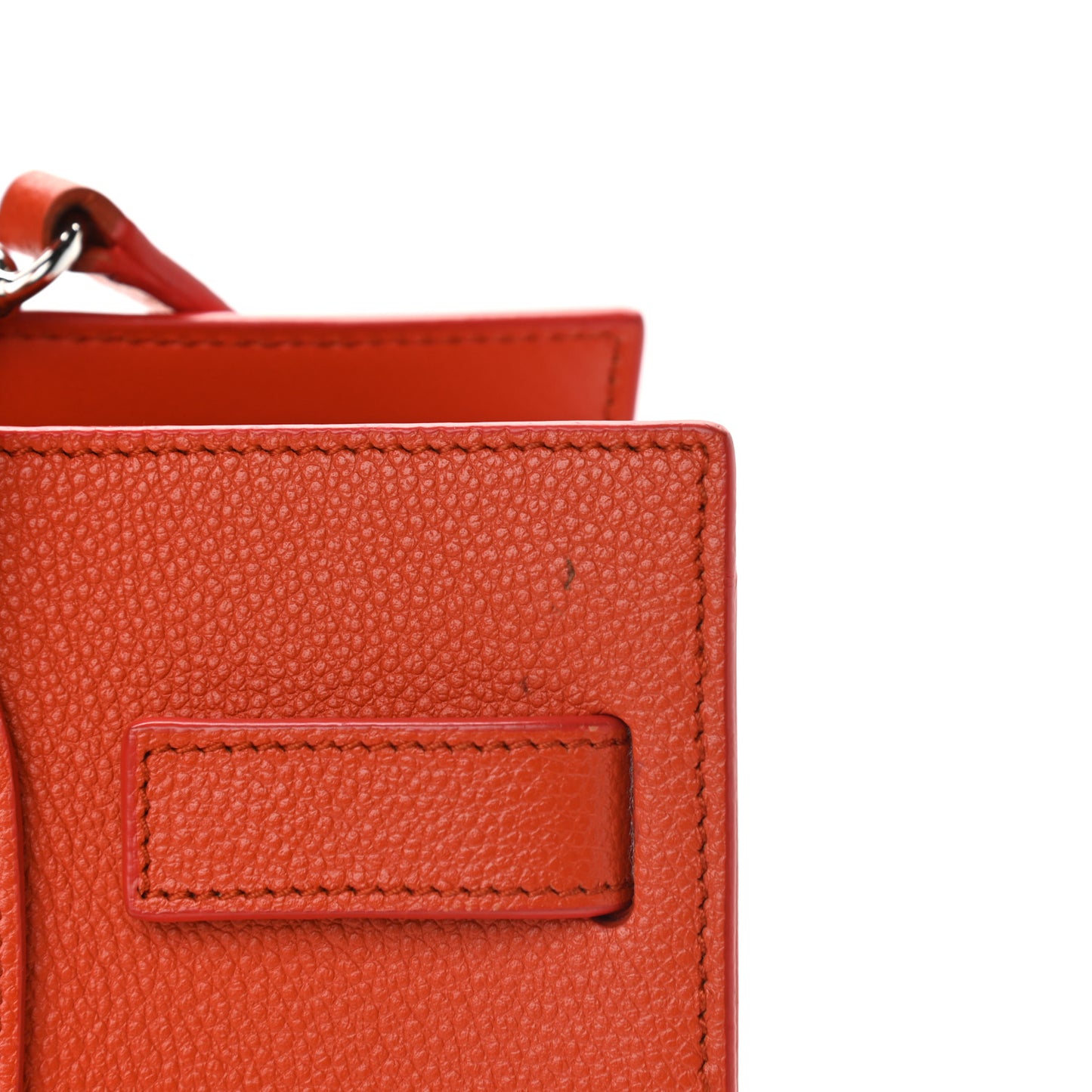 Grained Calfskin Baby Sac De Jour Mandarine
