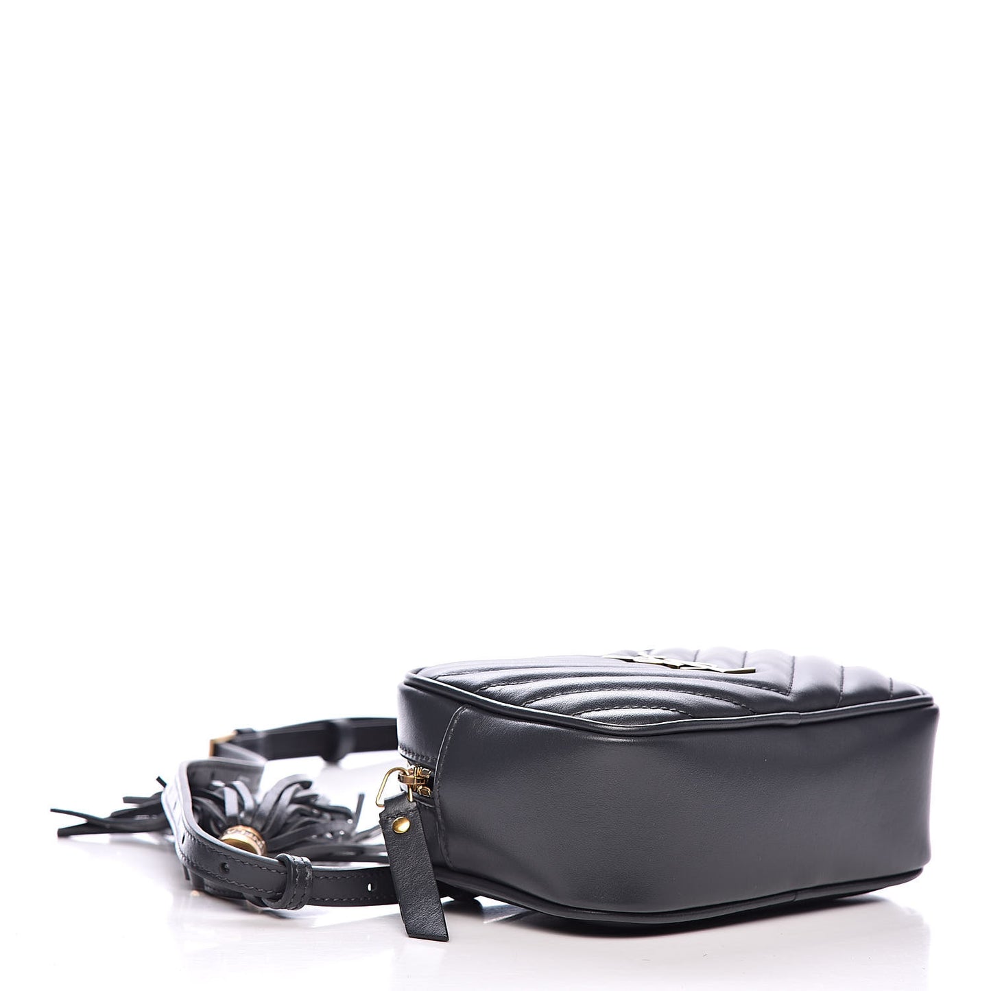Calfskin Matelasse Monogram Lou Belt Bag Dark Smog